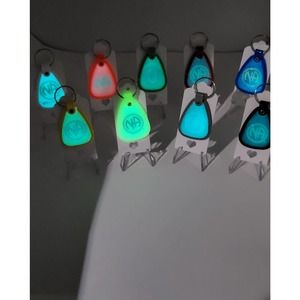 NA Narcotics Anonymous GLOW IN THE DARK keytags! Every milestone available!